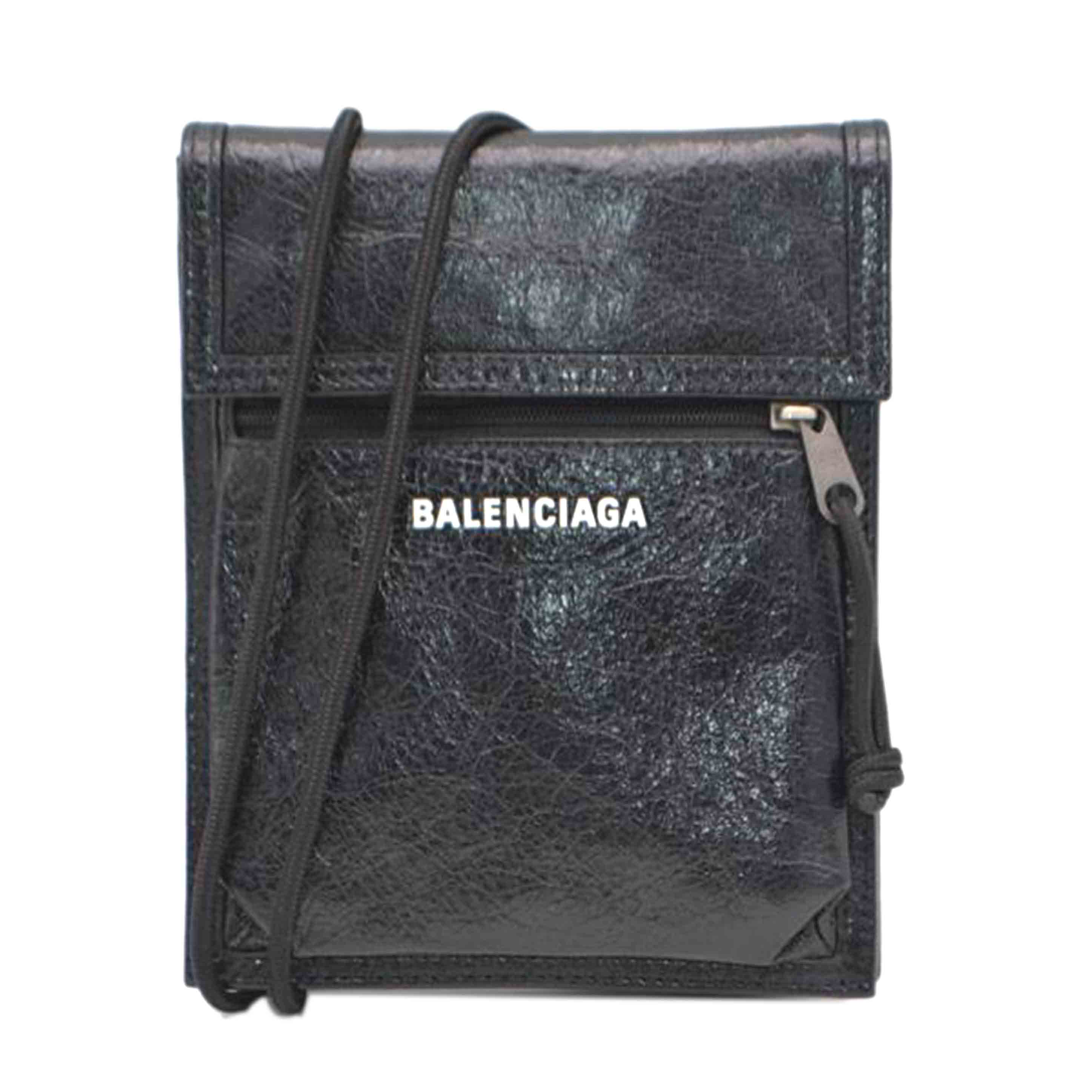 BALENCIAGA バレンシアガ/エクスプローラーショルダーレザーポーチ／ノワール/532298//100**********/Aランク/89