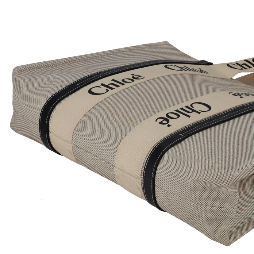 Chloe クロエ/ウッデーラージトートバッグ／ブラックキャンパス/4217565//122****/Aランク/81