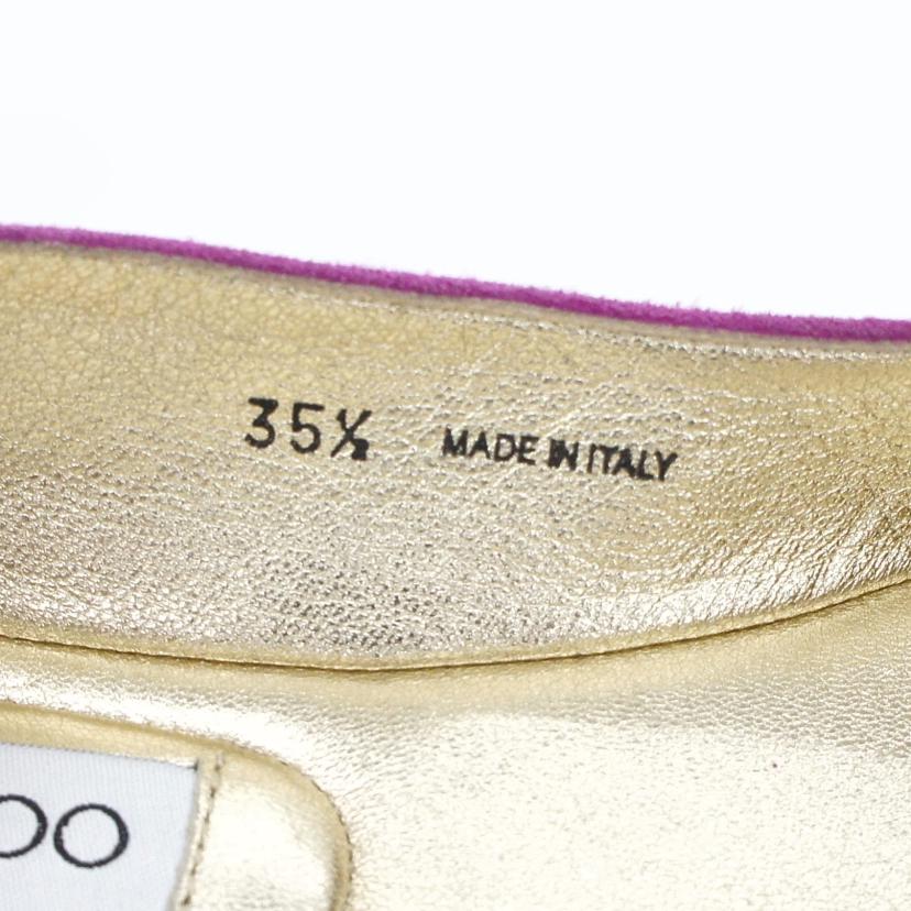 JIMMY　CHOO/◇ビジューフラットシューズ／サイズ35　1／2　／約22．5cm//SAランク/06