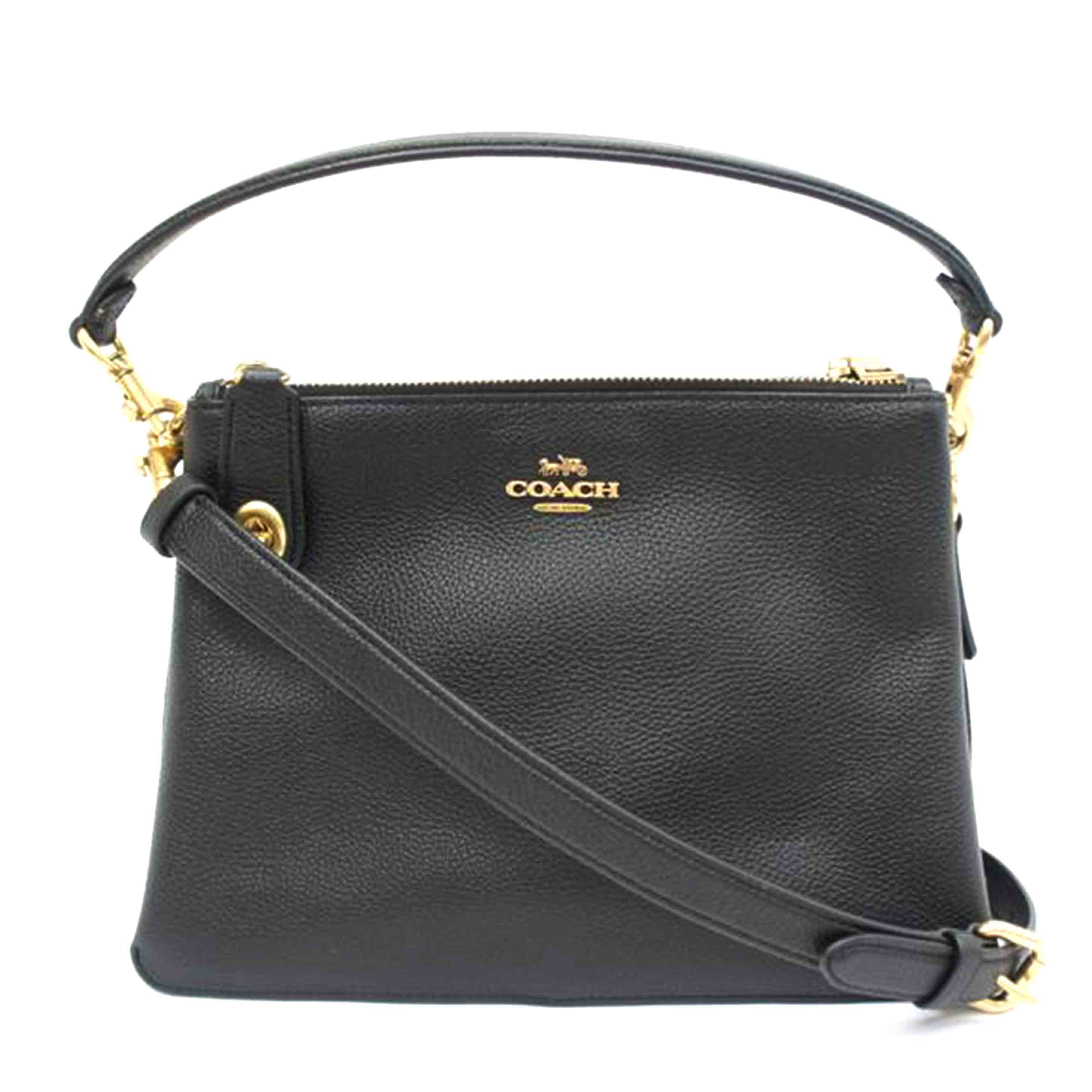 COACH コーチ/ダブルジップ　ペブルレザーショルダーバック　/C4645//C22**/ABランク/05