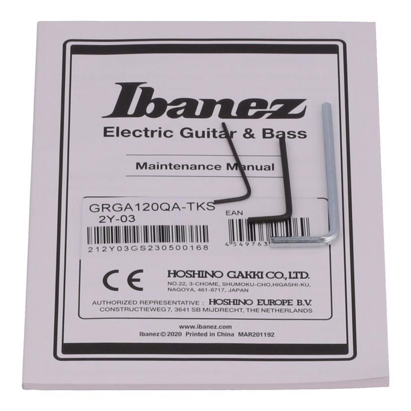 Ibanez　 アイバニーズ　/エレキギター/GRGA 120QA-TKS//GS230500168/ABランク/77