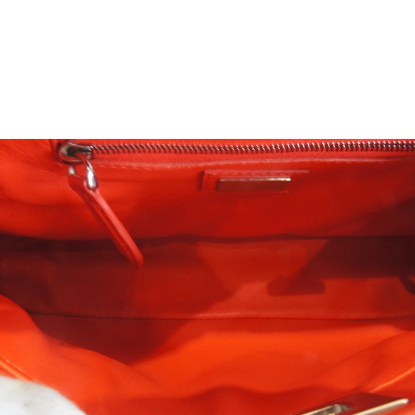 FENDI フェンディ/ピーカブーミニレッドSV金具//Aランク/92