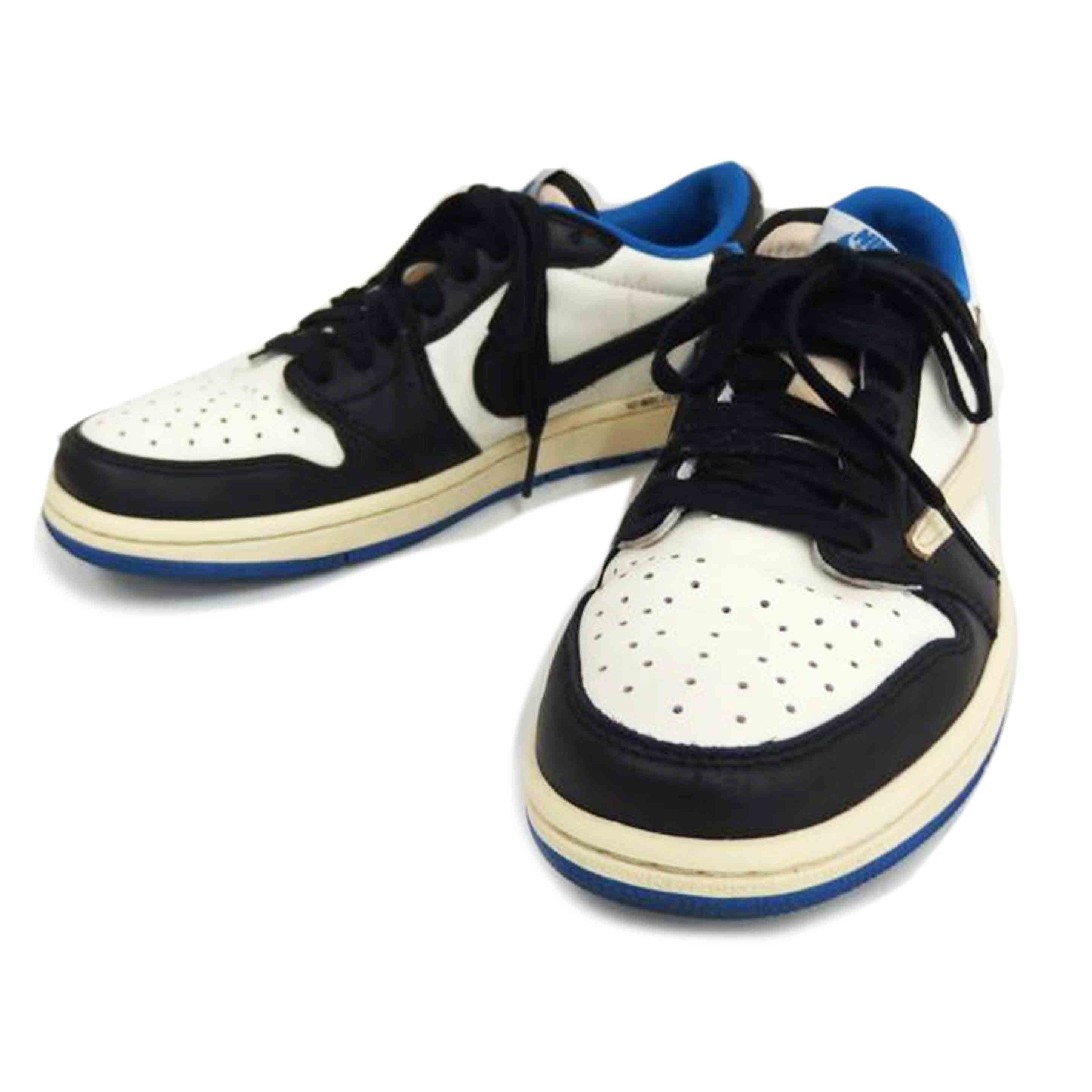 NIKE ﾅｲｷ/Travis　Scott　×　Fragment　×　NIKE　AJ1　Low　OG　SP　＂Military　Blue＂/DM7866-140//Bランク/82