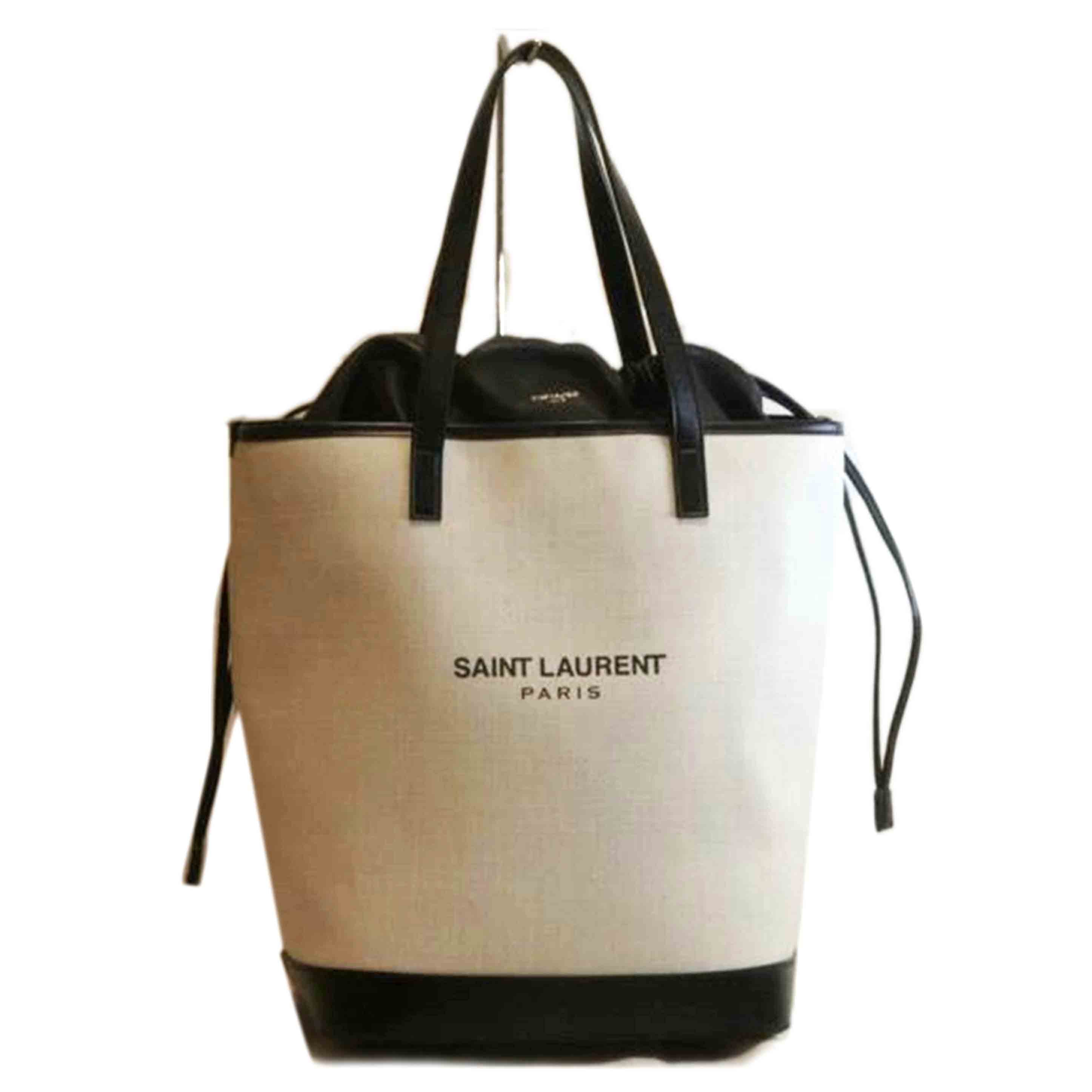 SAINT LAURENT サンローラン/テディ巾着ロゴトート/ポーチ付/551595//Aランク/92