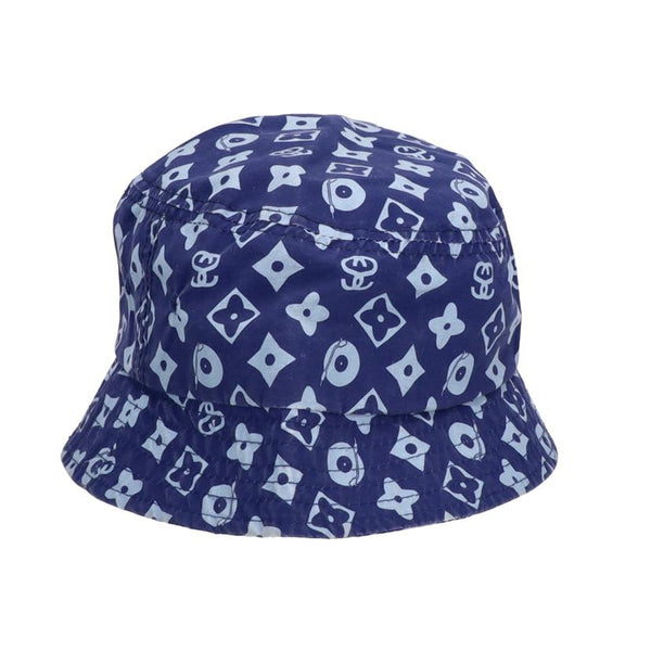 STUSSY ドット柄 バケットハット ホワイト/パープル モノグラム L/XL STUSSY ドット柄 バケットハット ホワイト/パープル モノグラム L/XL