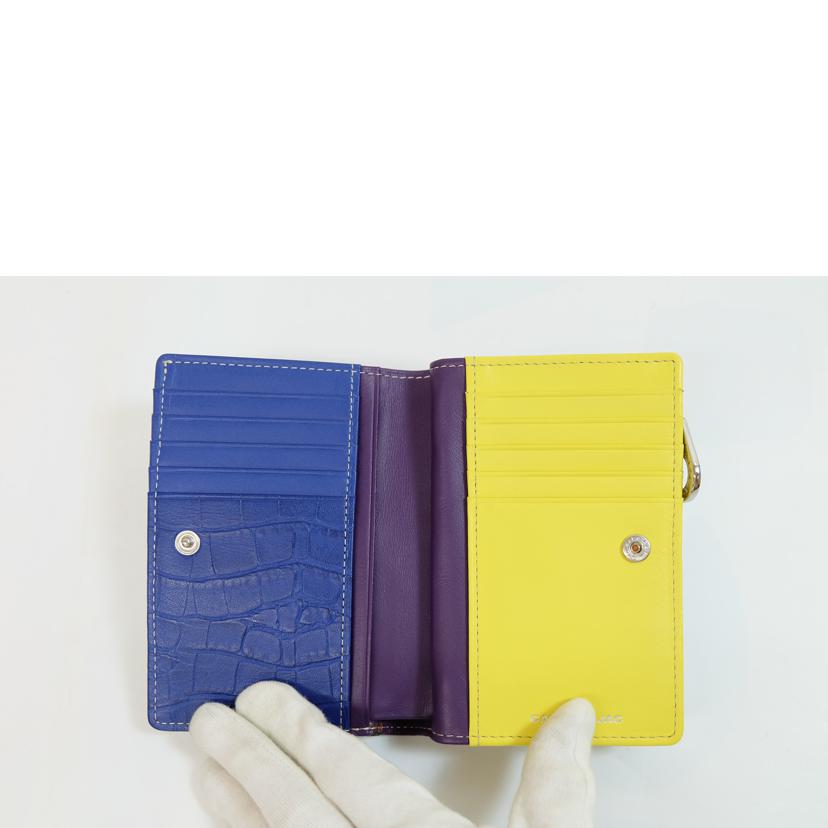 CASTELBAJAC ｶｽﾃﾙﾊﾞｼﾞｬｯｸ/L字型レザー二つ折り財布/Aランク/71