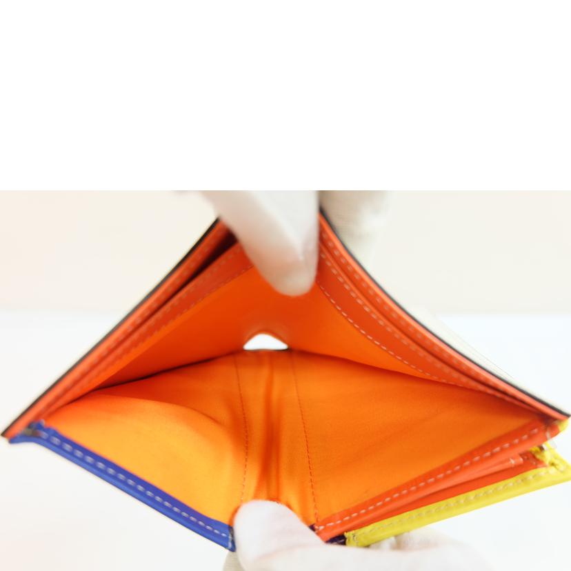 CASTELBAJAC ｶｽﾃﾙﾊﾞｼﾞｬｯｸ/L字型レザー二つ折り財布/Aランク/71