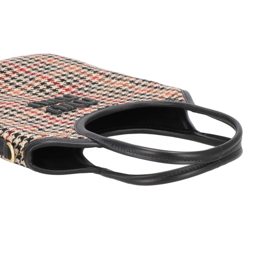 miumiu ミウミウ/IVYロゴ／タータンチェックショルダー／ポップアップ日本限定//Aランク/91