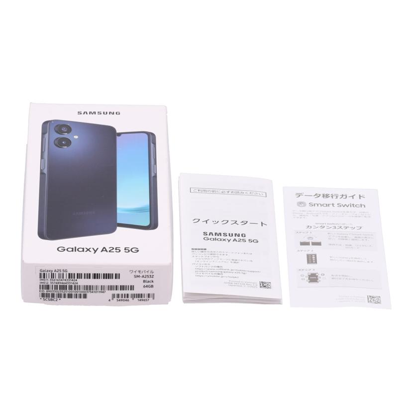 SAMSUNG　SoftBank系 サムスン　/スマートフォン／Galaxy　A25　5G　64GB/SM-A253Z//RFCY20L2B9W/ABランク/82