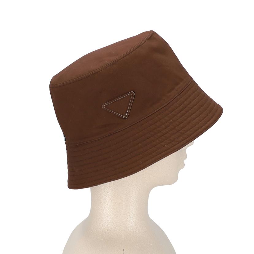 PRADA プラダ/トライアングルロゴ／リバーシブルバケットハット／2024//Aランク/91