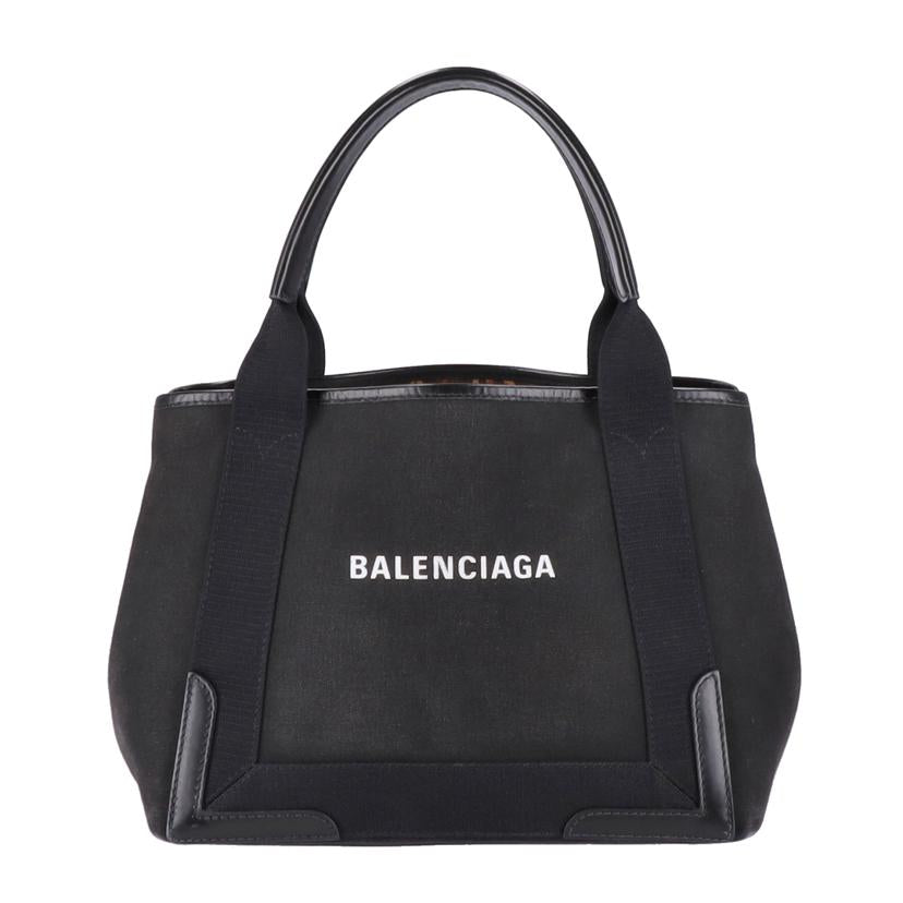BALENCIAGA バレンシアガ/ネイビーカバスSトート／レオパード/339933//ABランク/75