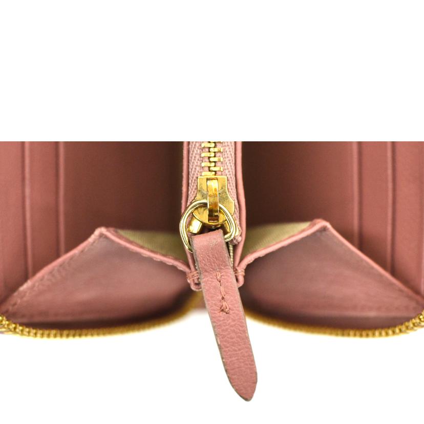 JIMMYCHOO ジミーチュウ/ラウンドファスナー長財布／ピンク//Bランク/75