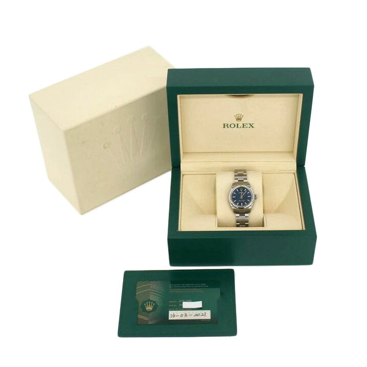 ROLEX ロレックス/オイスター・パーペチュアル28・ネイビー／ランダム番/276200//70W*****/SAランク/85