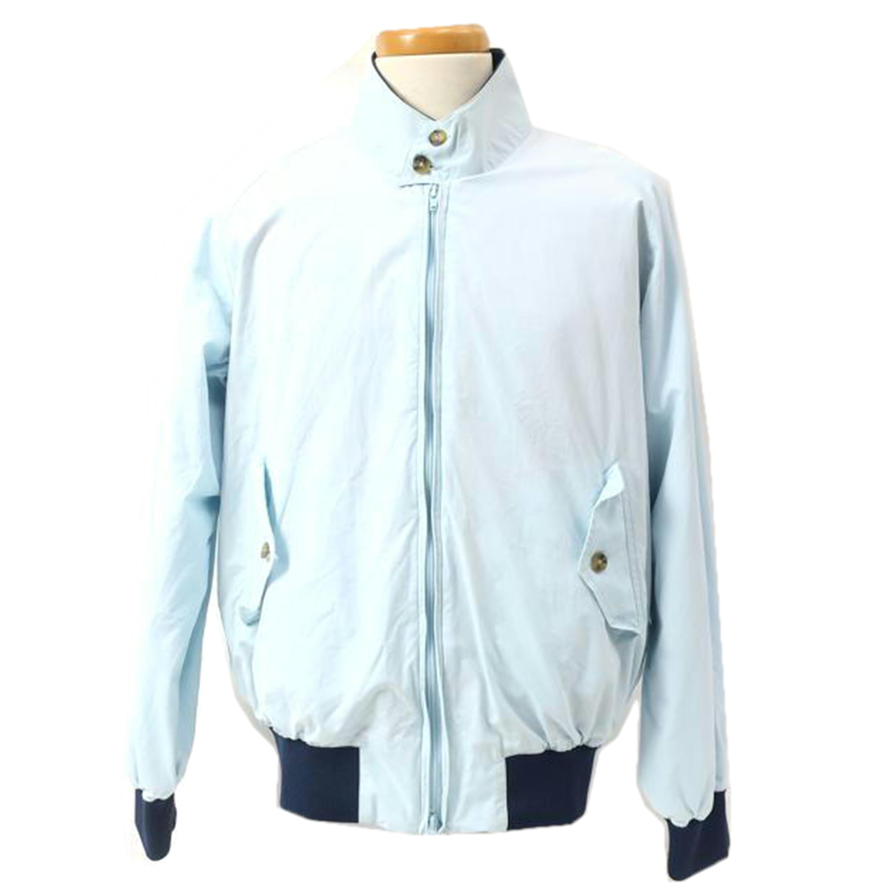 BARACUTA バラクータ/メンズジャケット　サイズ40　約L～XLサイズ　ライトブルー　チェック柄//Aランク/65