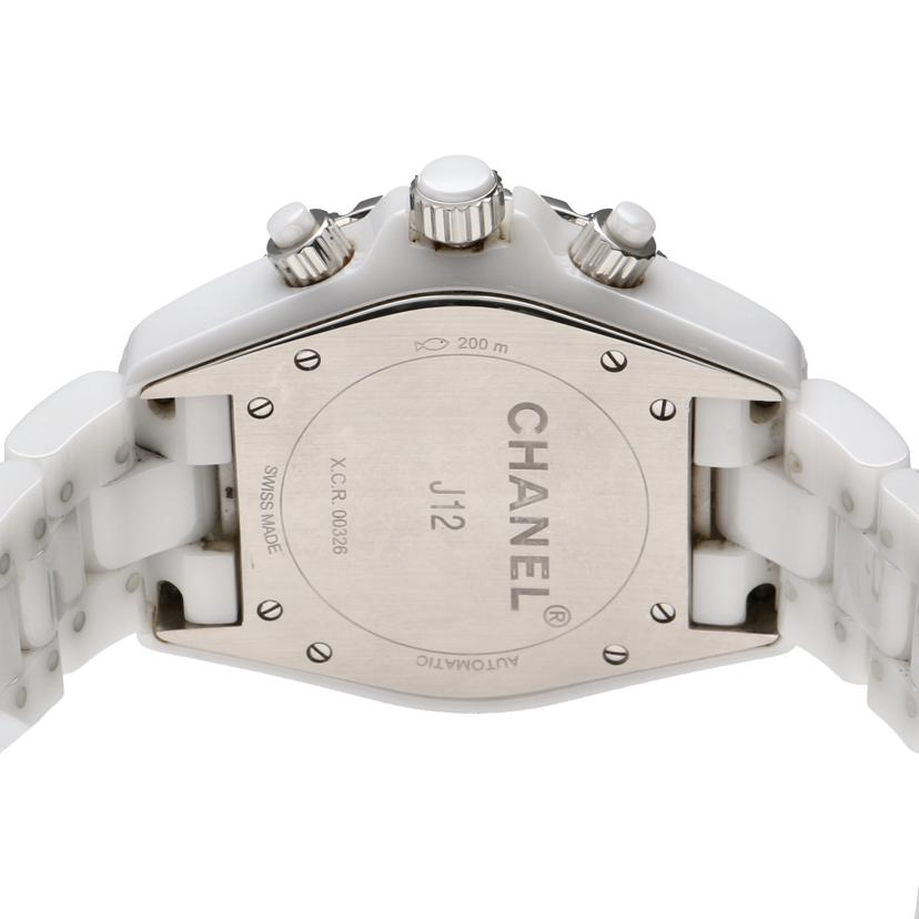 CHANEL シャネル/J12クロノグラフ・9Pダイヤ・ホワイト／メンズ／自動巻/H2009//X.C********/Aランク/75
