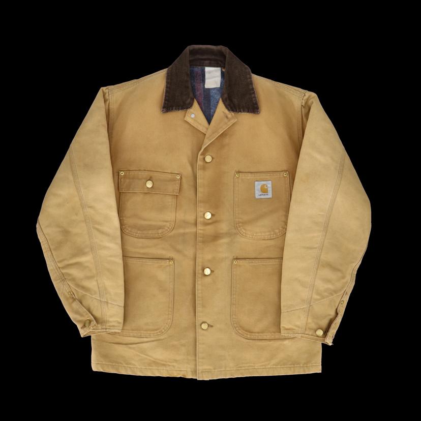 carhartt/80’sミシガンチョアカバーオール／USA製／ストライプブランケット／ヴィンテージ//ABランク/85