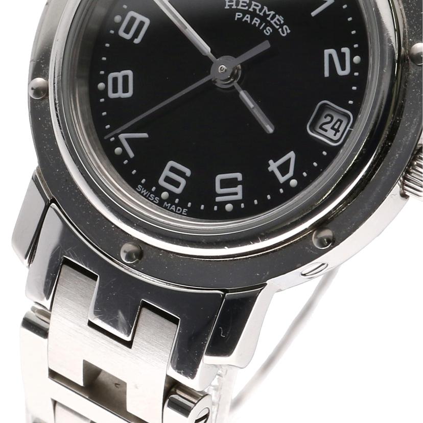 HERMES エルメス/クリッパー・ブラック／レディース／クオーツ/CL4.210//145****/ABランク/94