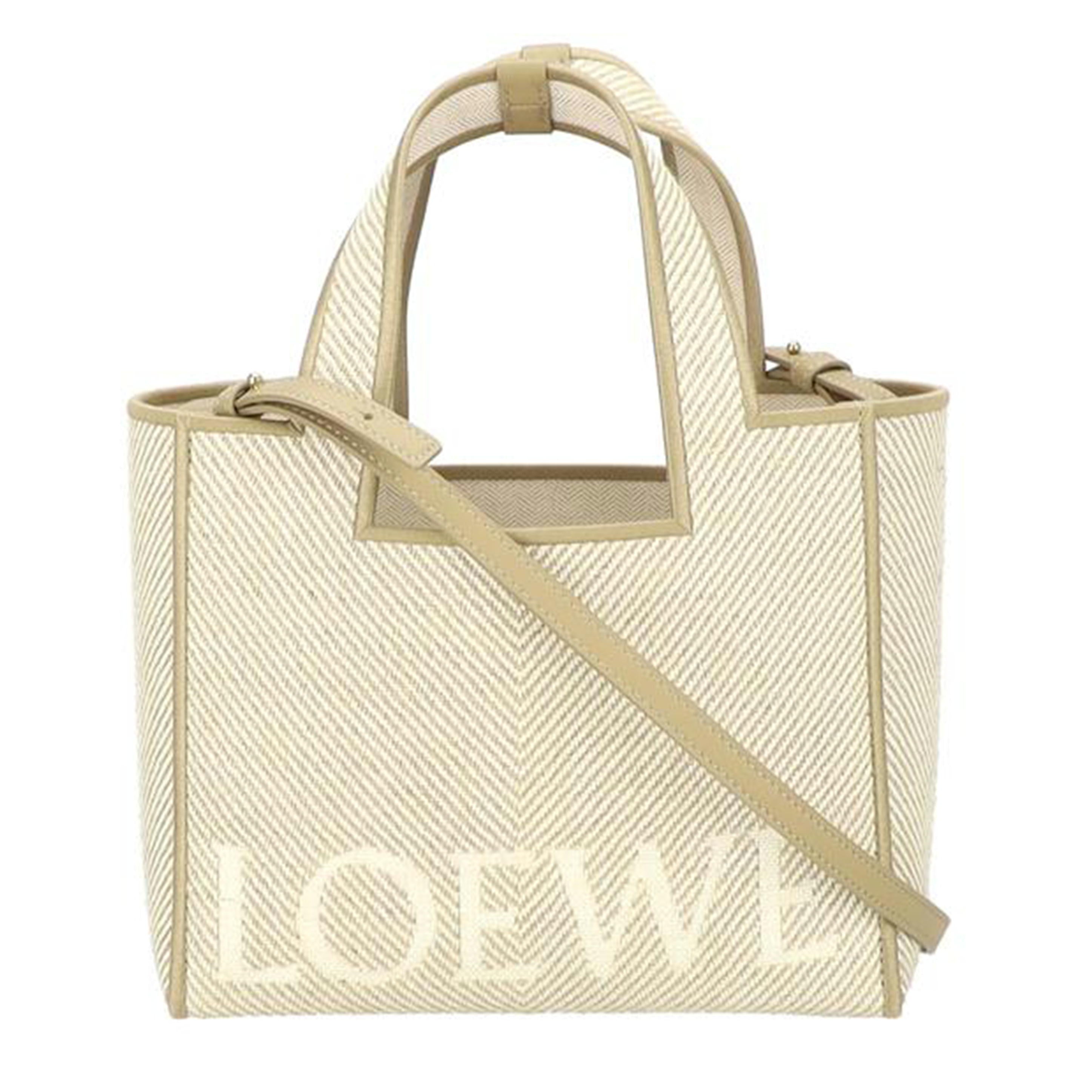 LOEWE ロエベ/フォント　トート　スモール／ジャガードキャンパス/ALF1B59X14//032***/Aランク/77