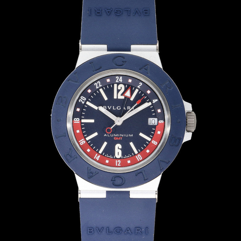 BVLGARI ブルガリ/アルミニウムGMT・ブルー／メンズ／自動巻/BB40ATGMT//BU1****/SAランク/18