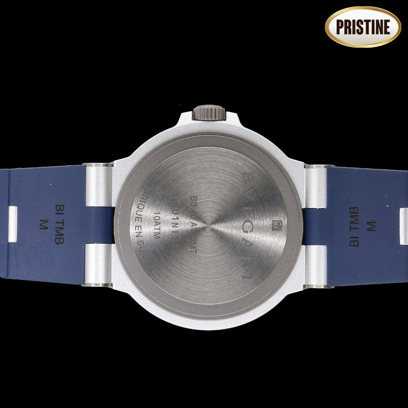 BVLGARI ブルガリ/アルミニウムGMT・ブルー／メンズ／自動巻/BB40ATGMT//BU1****/SAランク/18