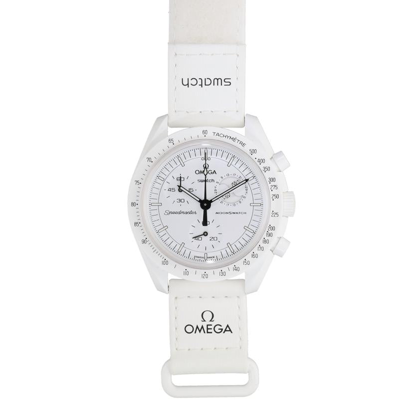 OMEGA×swatch オメガ×スウォッチ/MISSION TO THE MOONPHASE/クオーツ/SO33W700//Aランク/40