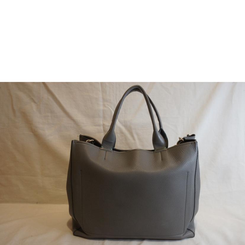 TIFFANY＆CO/レザートート2WAY/グレーティファニーブルー//ABランク/92