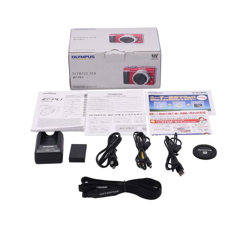 OLYMPUS オリンパス　/ミラーレス一眼／　パンケーキレンズキット/E-PL1  ﾊﾟﾝｹｰｷｷｯﾄ//B3R522597/Bランク/22