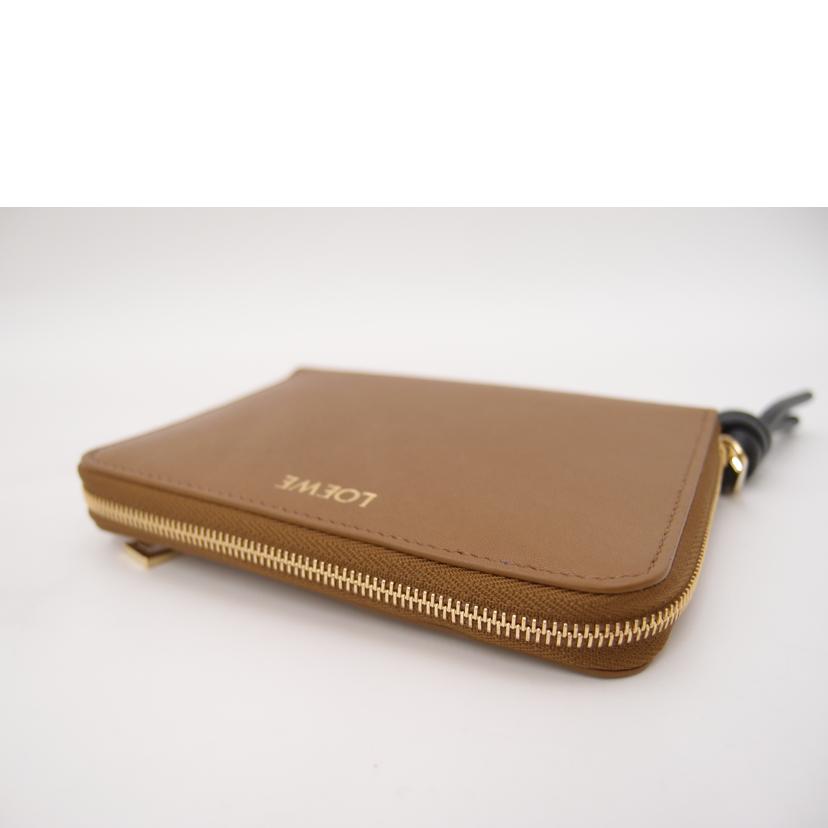 LOEWE/ラウンドファスナー二つ折り財布／ブラウン/CEM1CWZX0//042***/SAランク/69