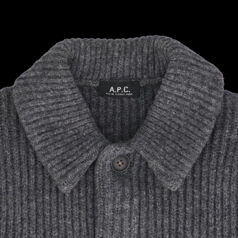 A.P.C/90’s/ヘビーウエイトニットジャケット/フランス製/アーカイブ/レア//ABランク/65