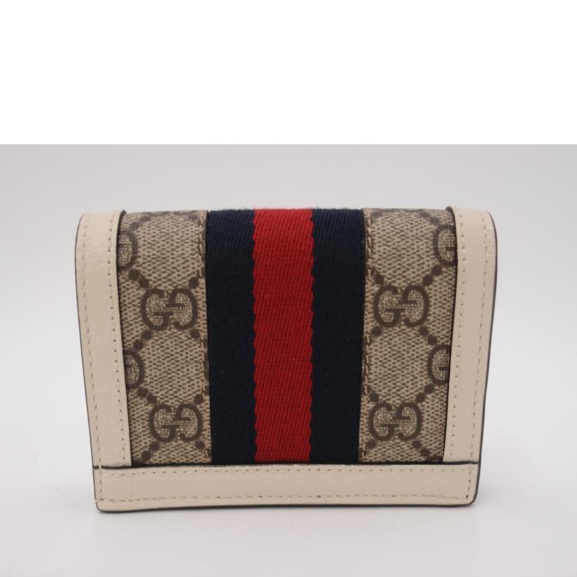 GUCCI グッチ/オフィディアGGマーモントコンパクト財布／ホワイト/523155//214*/SAランク/69
