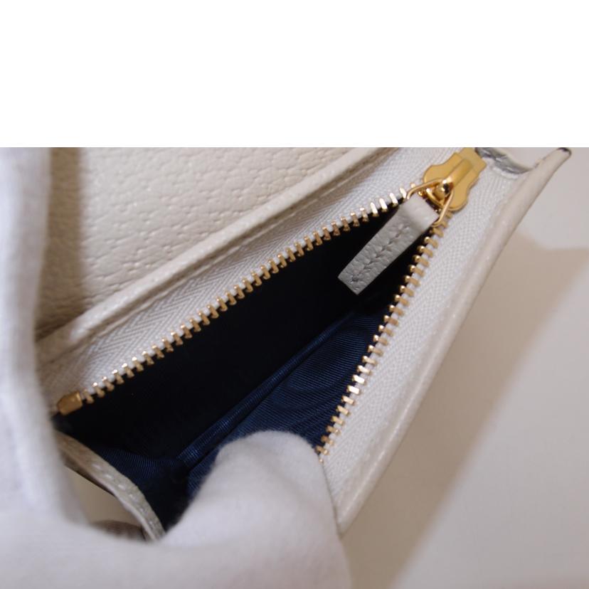 GUCCI グッチ/オフィディアGGマーモントコンパクト財布／ホワイト/523155//214*/SAランク/69