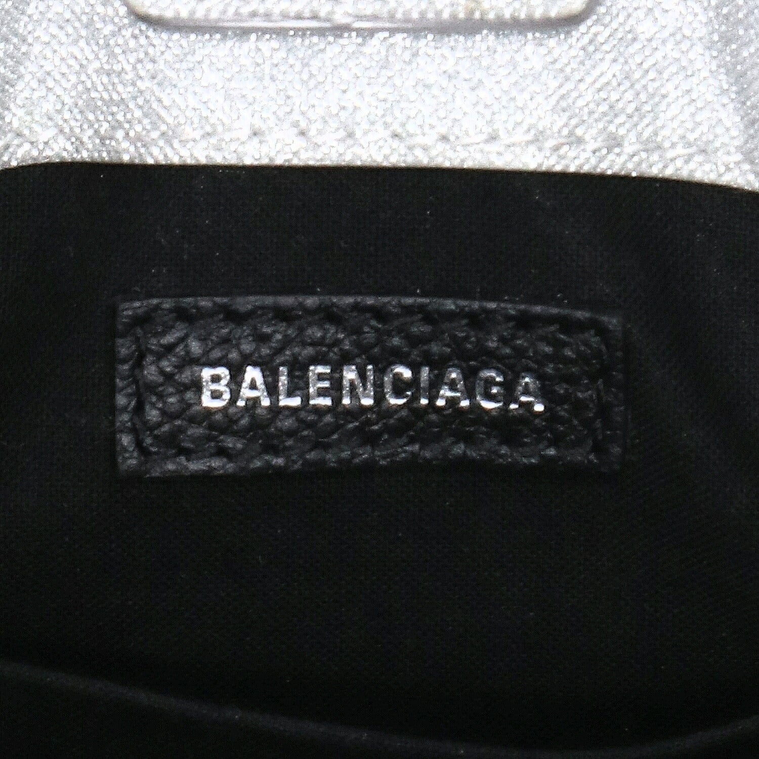 BALENCIAGA バレンシアガ/フォンフォルダー／ショルダーバッグ／メタリック/693805//810**********/Aランク/84