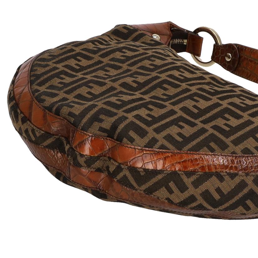 ＦＥＮＤＩ フェンディ/ズッカ柄クロコ型押しワンショルダーバッグ/8BR593//ABランク/75
