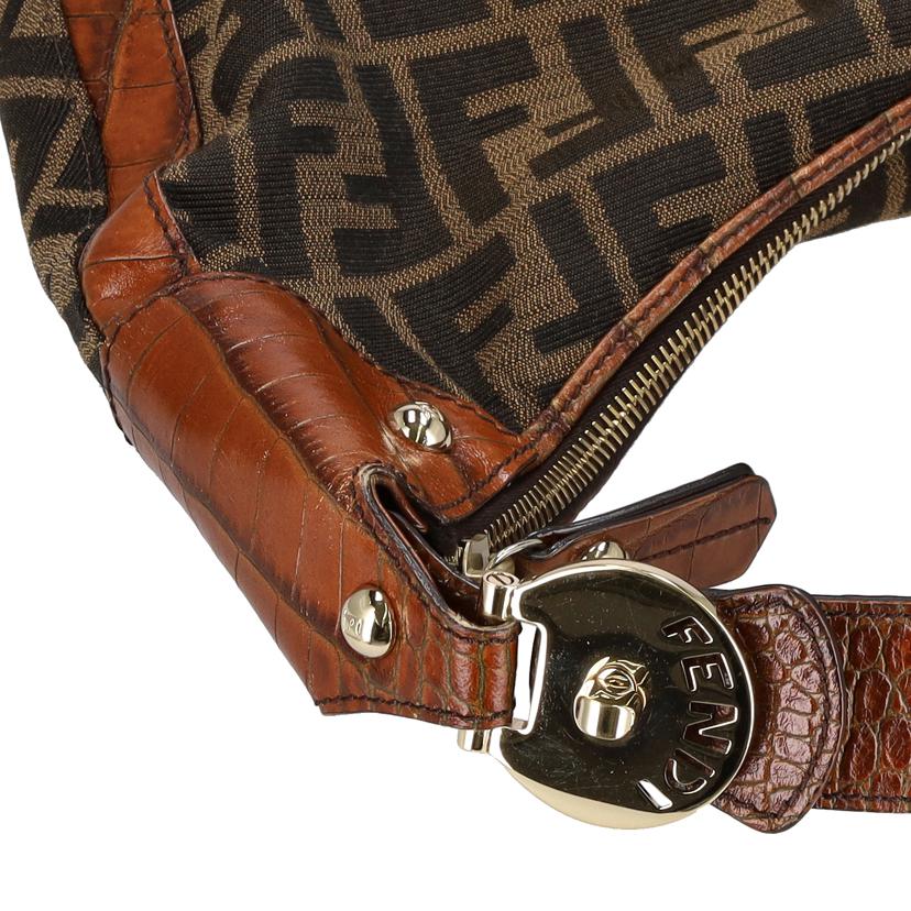 ＦＥＮＤＩ フェンディ/ズッカ柄クロコ型押しワンショルダーバッグ/8BR593//ABランク/75