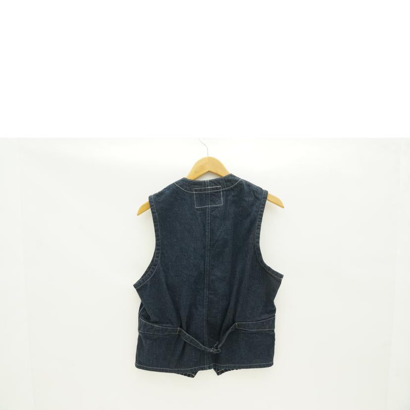 SUGARCANE シュガーケーン/SUGARCANE　デニム　ベスト　ウォバッシュストライプ//ABランク/78
