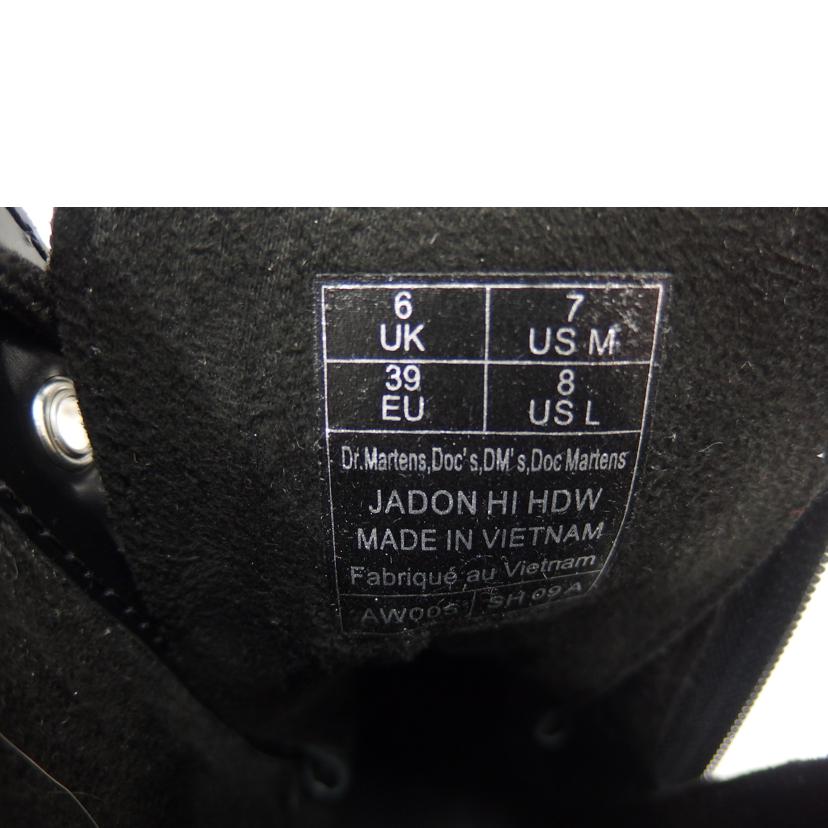 Dr．Martens ドクターマーチン/Dr．Martens　JADON　HI　HDW　ブーツ／ブラック//ABランク/82