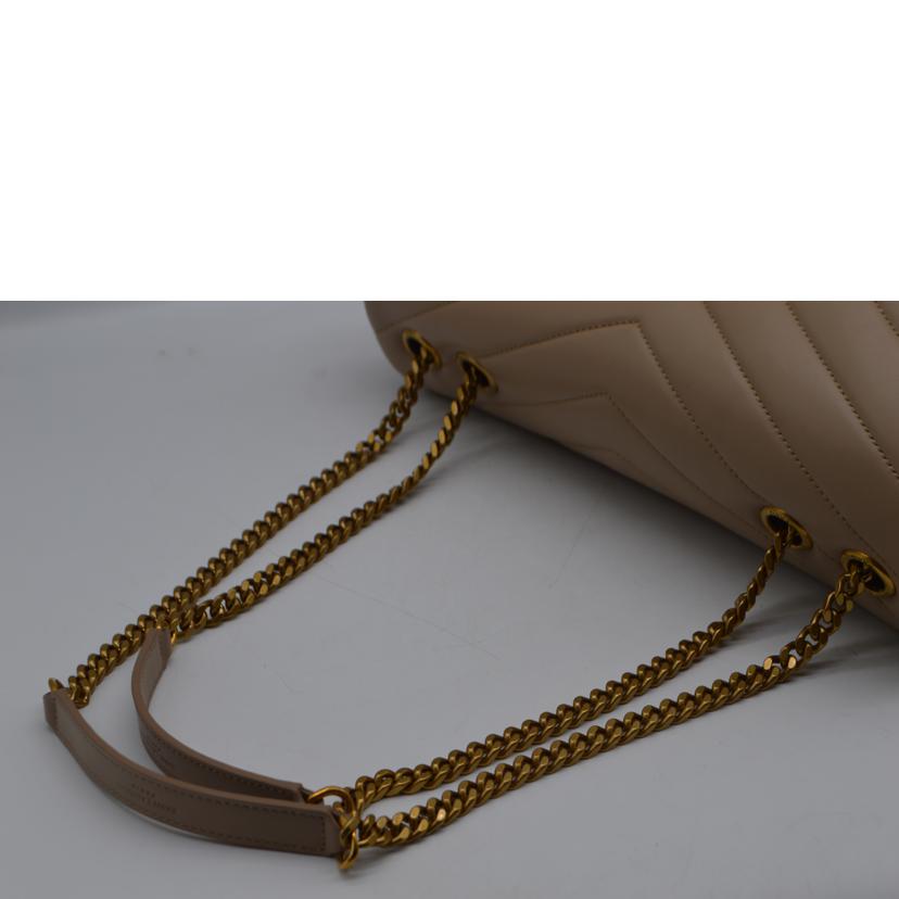 SAINT　LAURENT サンローラン/ルルミディアム／カーフスキン／ベージュ/574946//032*/SAランク/89
