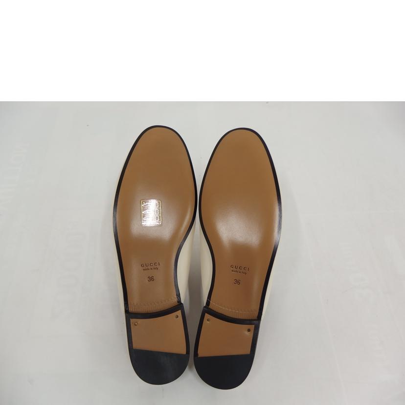 GUCCI グッチ/レザースリッパー／ホワイト/423513//ABランク/82