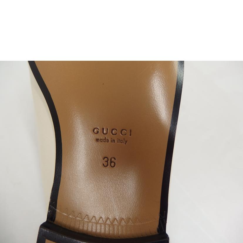 GUCCI グッチ/レザースリッパー／ホワイト/423513//ABランク/82
