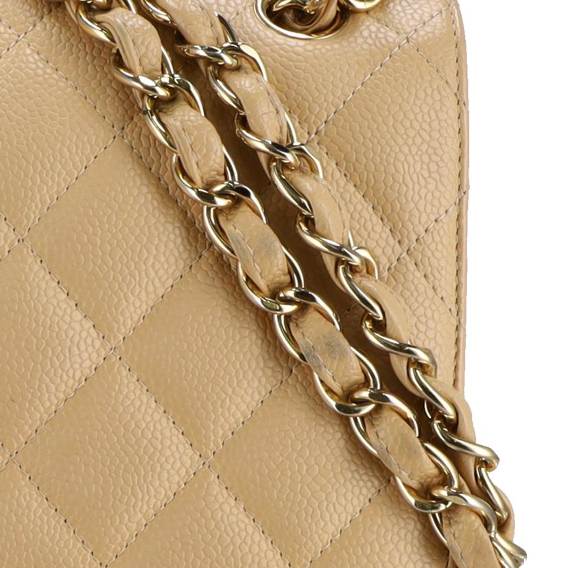 CHANEL シャネル/キャビアスキンWフラップマトラッセベージュ//166*****/ABランク/92