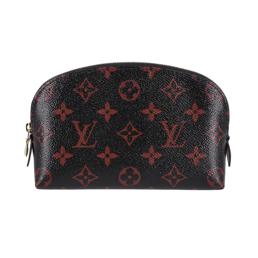 LV ルイヴィトン/ポシェットコスメティックPM／モノグラム／ブラック×レッド/M12593//RFI*/SAランク/75