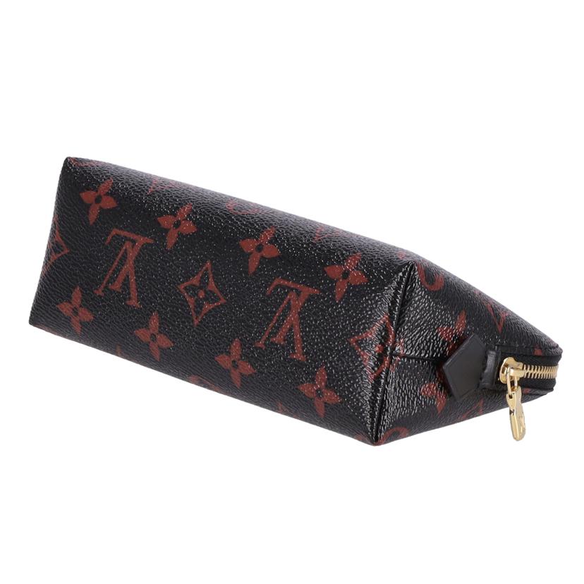 LV ルイヴィトン/ポシェットコスメティックPM／モノグラム／ブラック×レッド/M12593//RFI*/SAランク/75
