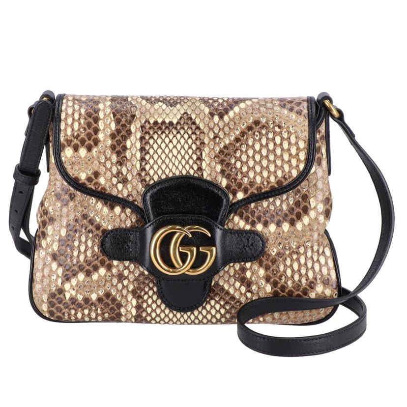 GUCCI グッチ/GGマーモントスモールメッセンジャー／パイソン/648934//520***/Aランク/91