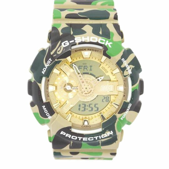 CASIO カシオ/G－SHOCK／A　BATHING　APE　25thアニバモデル／クォーツ/GA-110APE//ABランク/88