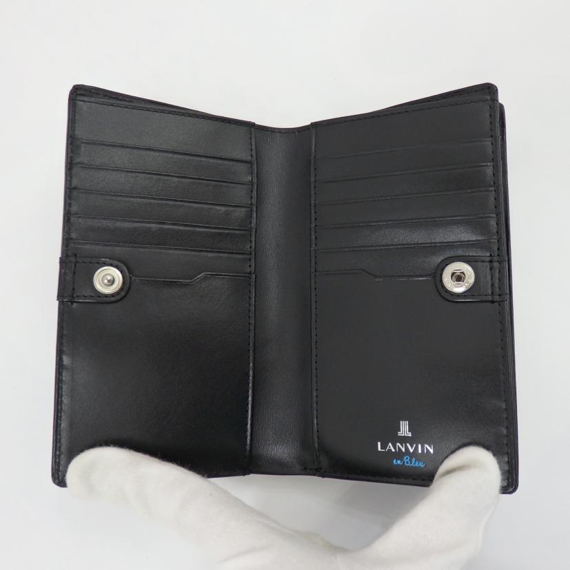 LANVIN ランバン/オン　ブルー　レザーミディアムウォレット//SAランク/77