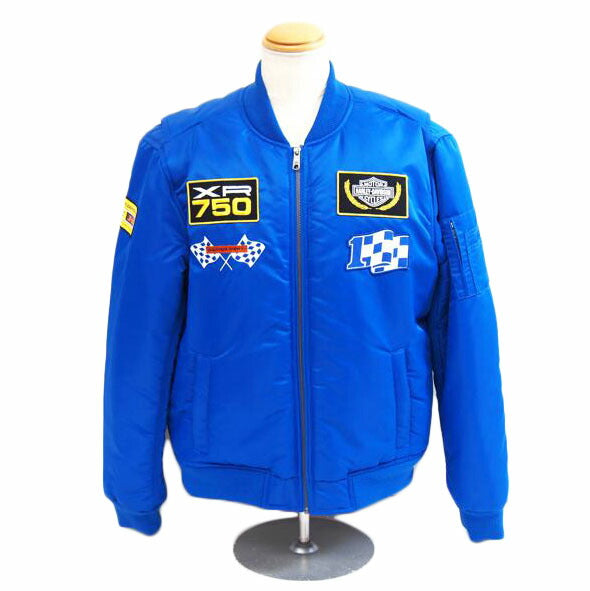 Harley　Davidson ハーレーダビットソン/At　the　CrankボンバーJKTラピスブルー/97451-21VM//Sランク/71