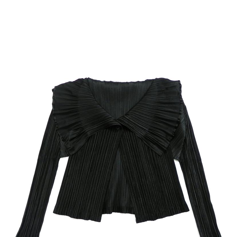 PLEATS PLEASE 定番　長袖カーディガン ISSEY MIYAKE PLEATS PLEASE 長袖カーディガン - メルカリ