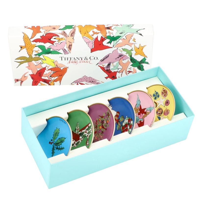 TIFFANY＆Co ティファニー/アンディ・ウォールコラボミニプレート／6枚セット/07/ﾌﾞﾗﾝﾄﾞ食器//Aランク/75