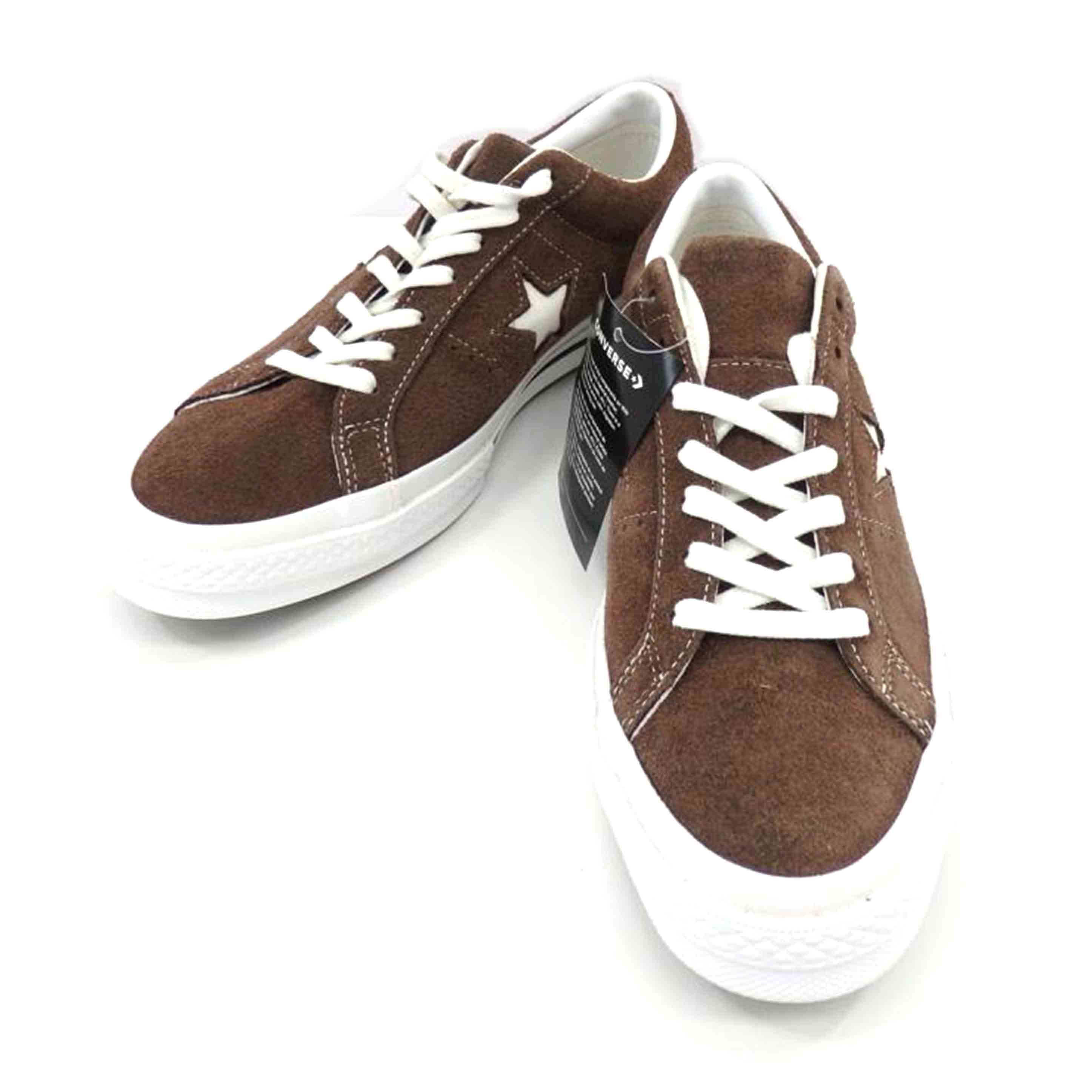CONVERSE/ONE　STAR　オックスロースエード　チャコレート／ホワイド/162573C//ABランク/77