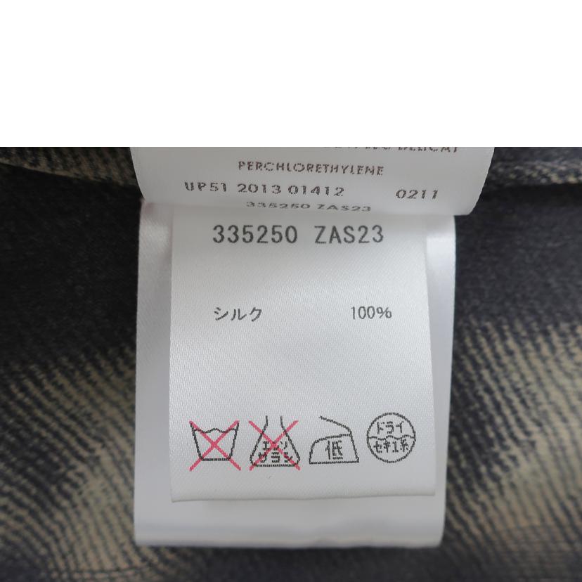 GUCCI グッチ/シルクリボンブラウス　サイズ36　約Sサイズ　ノースリーブ　ブラック系総柄/335250 ZA023//Aランク/65